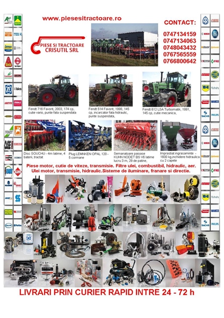 PIESE DE SCHIMB UTILAJE AGRICOLE