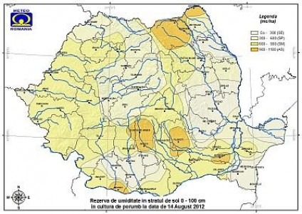 Prognoza agrometeorologica pentru intervalul 15 - 21 august 2012