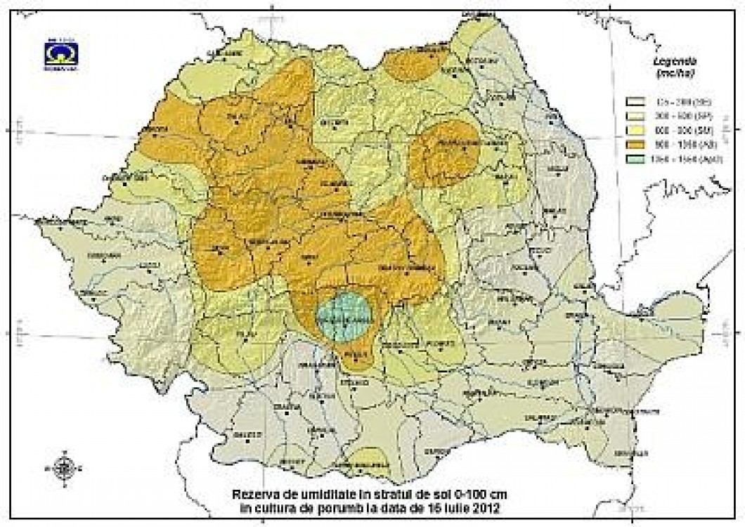 Prognoza agrometeorologica pentru intervalul 19-25 iulie 2012