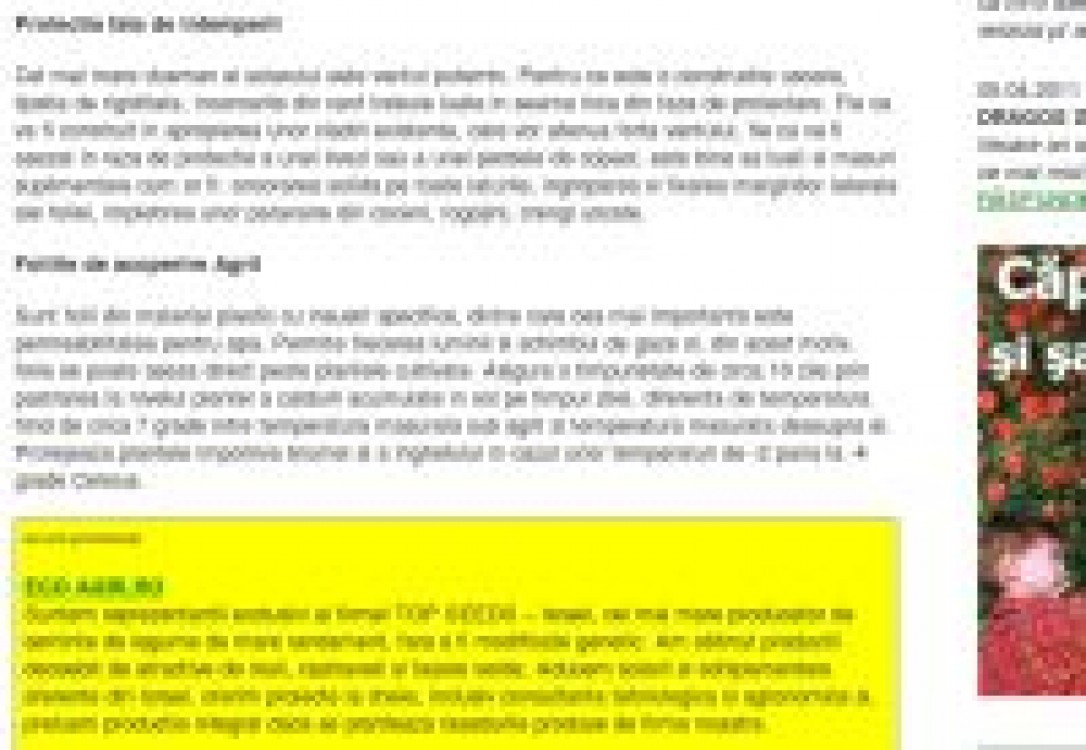 Anunturi promovate pe bioproduct.ro