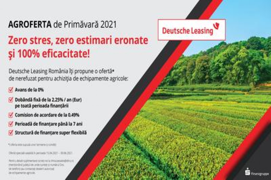 Campania de Primavara 2021 pentru achizitia de echipamente agricole