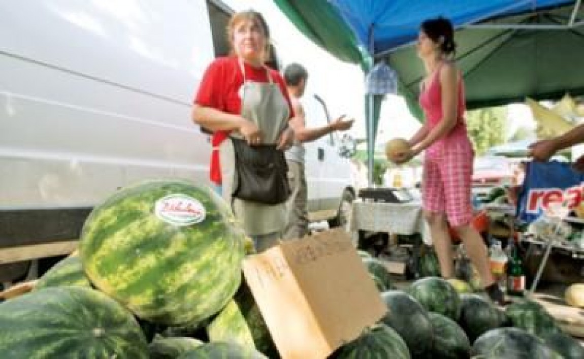 Parteneriat intre producatorii de pepeni de la Dabuleni si hipermarketul Real