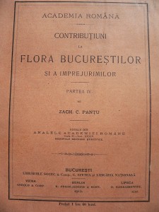 PROIECT - Florile din Bucureşti şi din împrejurimi. Schimbări petrecute în perioada 1912 - 2012.
