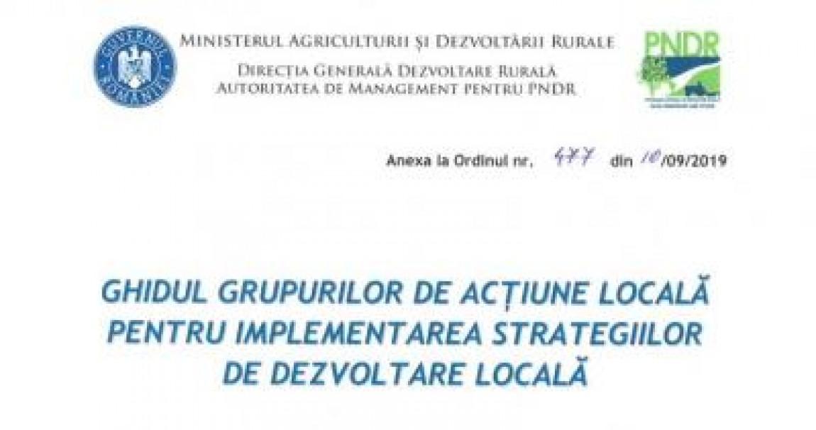 Ghidul GAL-urilor pentru implementarea strategiilor de dezvoltare locala