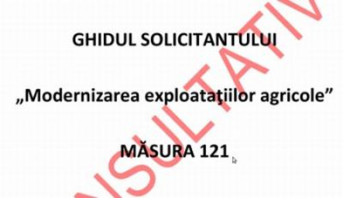 A fost publicat ghidul solicitantului pentru accesarea fondurilor destinate fermelor familiale