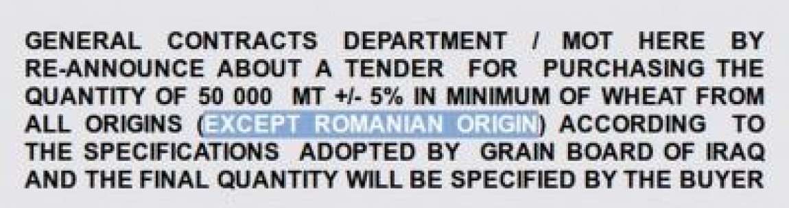Vezi aici ce tara boicoteaza graul romanesc