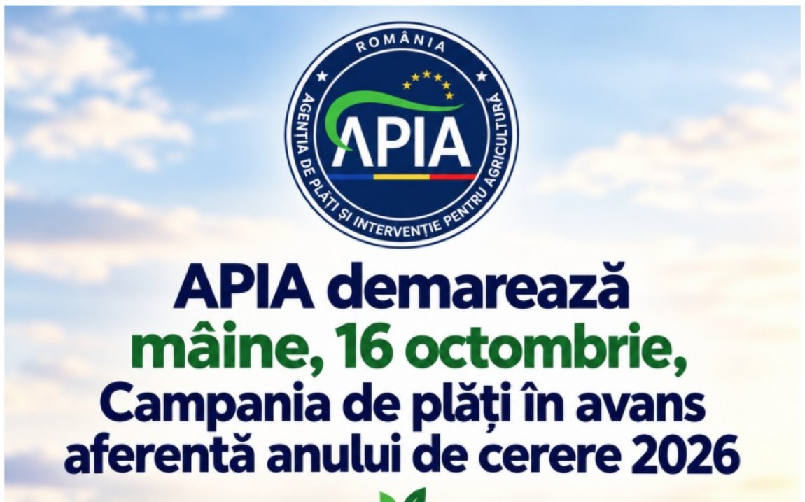 APIA a inceput plata avansului. Peste 103.000 de fermieri, autorizati la plata