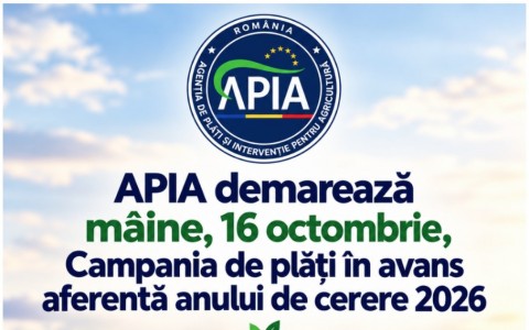 APIA a inceput plata avansului. Peste 103.000 de fermieri, autorizati la plata