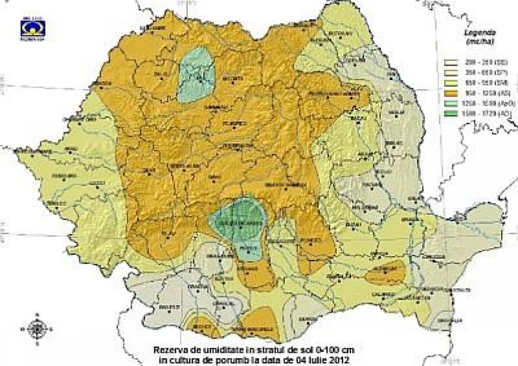 Prognoza agrometeorologica pentru perioada 5 - 11 iulie 2012