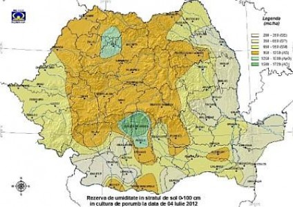 Prognoza agrometeorologica pentru perioada 5 - 11 iulie 2012