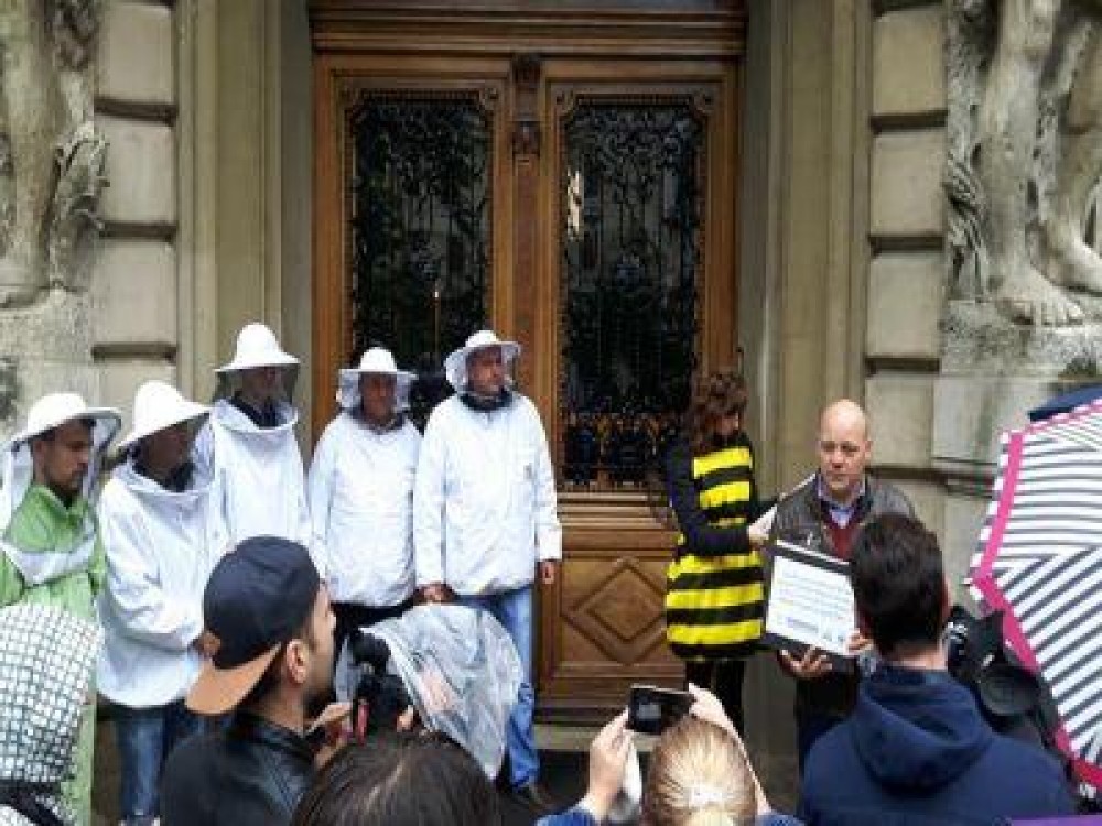 Apicultorii au protestat in fata Ministerului Agriculturii