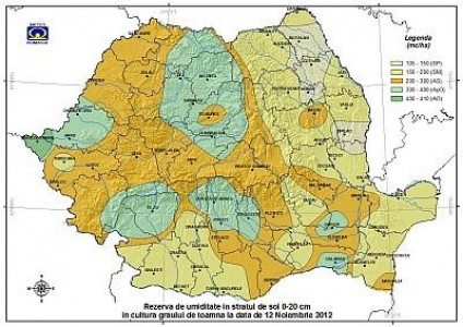 Buletin agrometeorologic pentru intervalul 15-21 noiembrie 2012