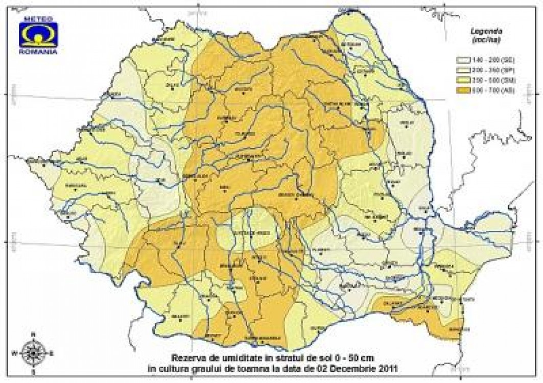 Prognoza agrometeorologica pentru perioada 01-07 decembrie