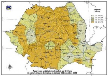 Prognoza agrometeorologica pentru perioada 08-14 decembrie