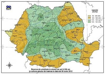 Prognoza agrometeorologica pentru perioada 7 - 13 iunie 2012