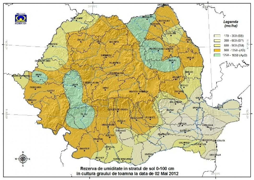 Prognoza agrometeorologica pentru 3-9 mai 2012