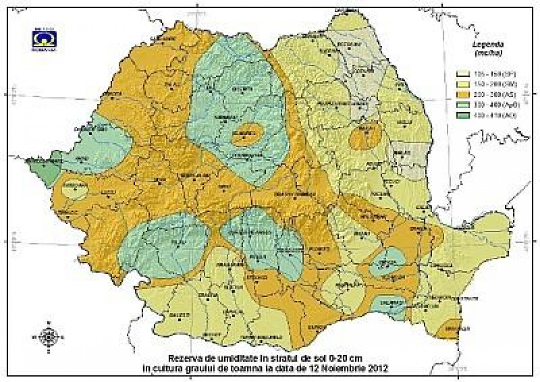 Prognoza agrometeorologica pentru perioada 13-19 noiembrie 2012