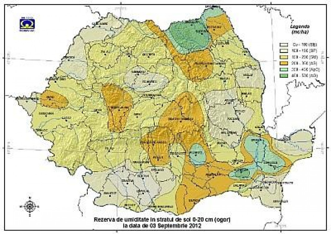 Prognoza agrometeorologica pentru perioada 1-07 septembrie 2012
