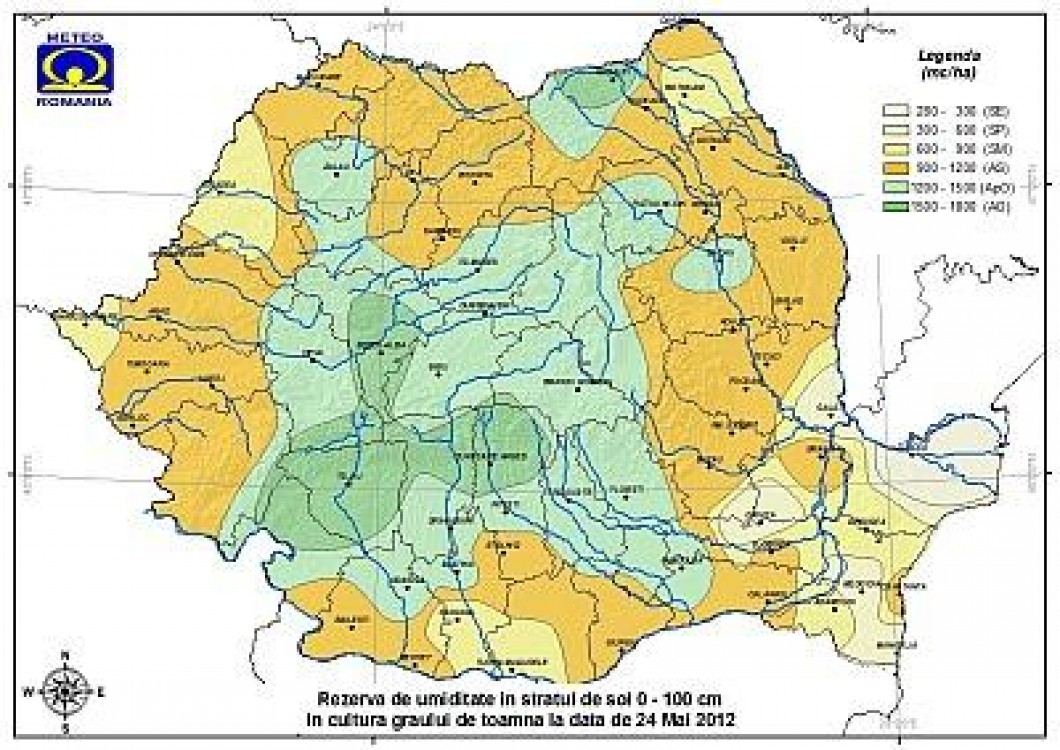 Prognoza agrometeorologica pentru 17-23 mai 2012