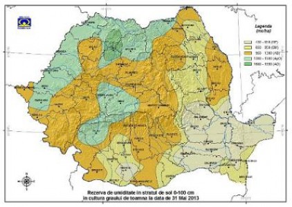 Prognoza agrometeorologica pentru perioada 1-9 iunie 2013