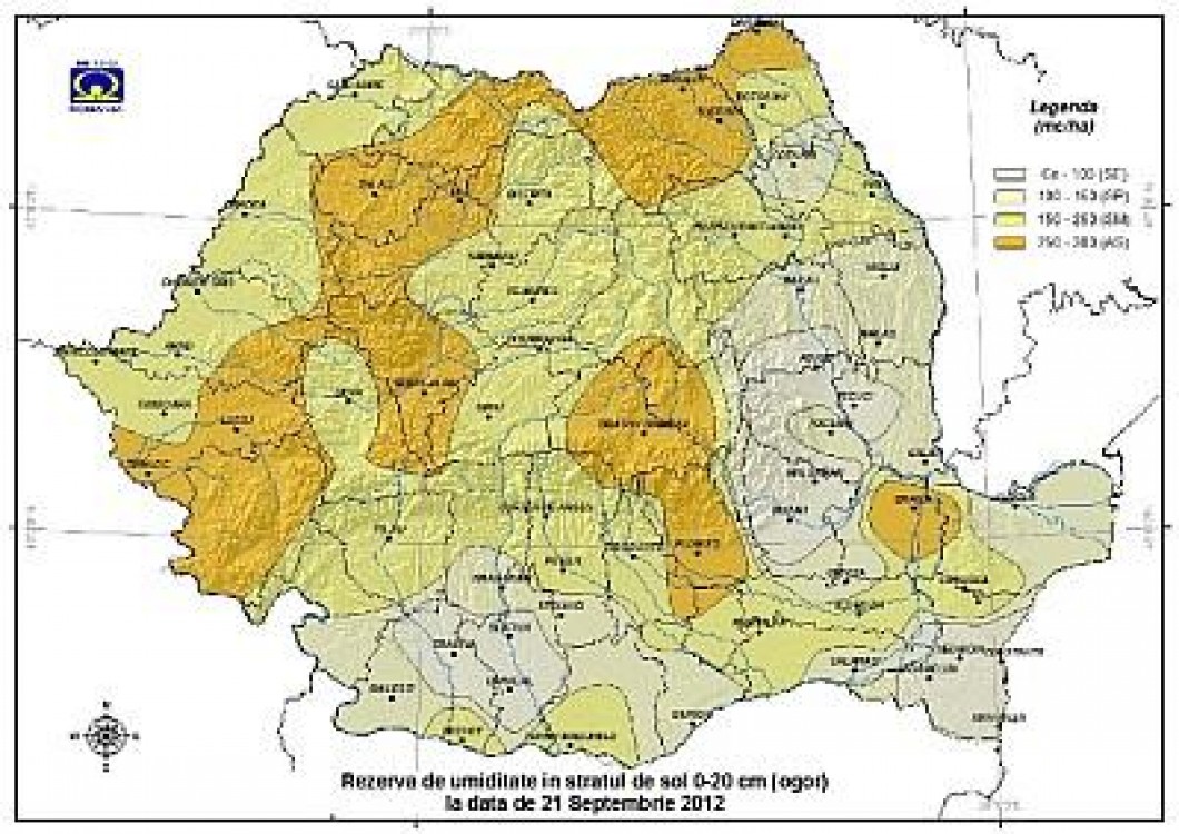 Prognoza agrometeorologica pentru perioada 22-28 septembrie 2012
