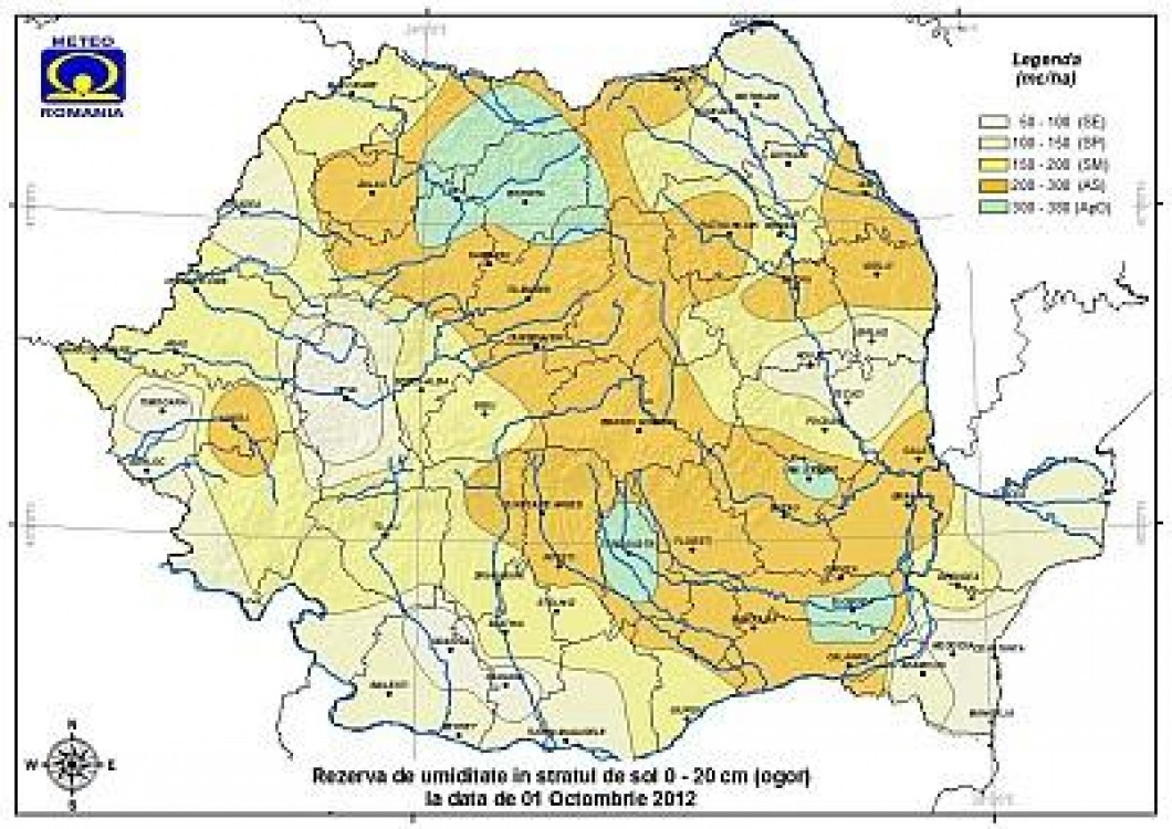 Prognoza agrometeorologica pentru perioada 3 -9 octombrie 2012