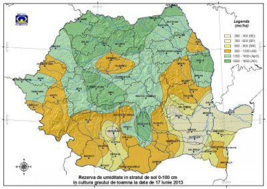 Prognoza agrometeorologica pentru perioada 18-24 iunie 2013