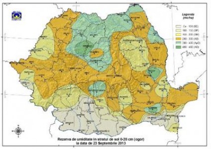 Prognoza agrometeorologica pentru perioada 24 - 30 septembrie 2013