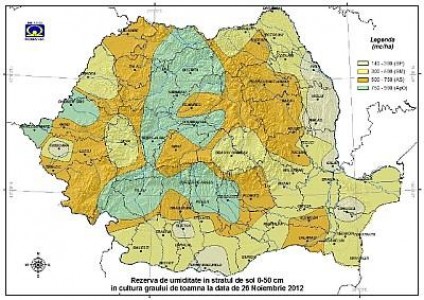Prognoza agrometeorologica pentru perioada 24-30 noiembrie 2012