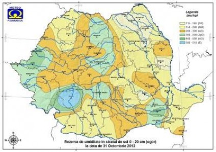 Prognoza agrometeorologica pentru perioada 1-7 noiembrie 2012