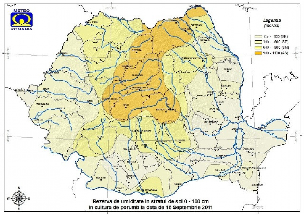 Prognoza agrometeorologica pentru perioada 22 - 28 septembrie