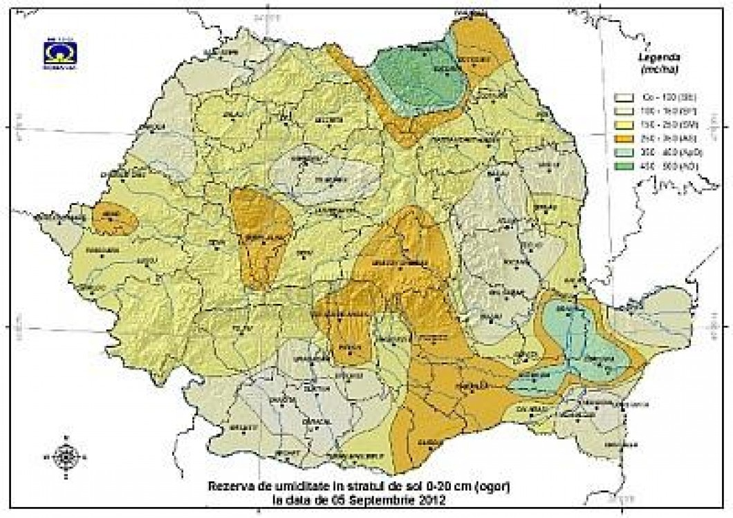 Prognoza agrometeorologica pentru perioada 6-12 septembrie 2012