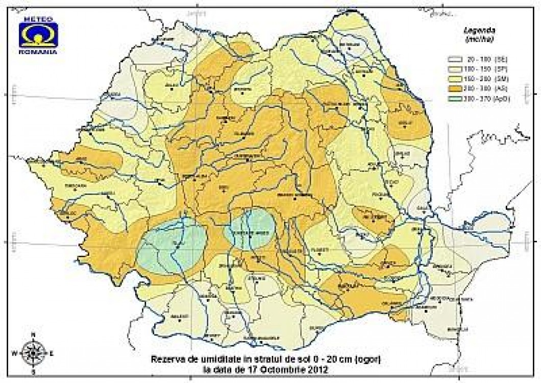 Prognoza agrometeorologica pentru perioada 18 - 24 octombrie 2012