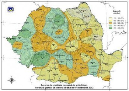Prognoza agrometeorologica pentru intervalul 8-14 noiembrie 2012