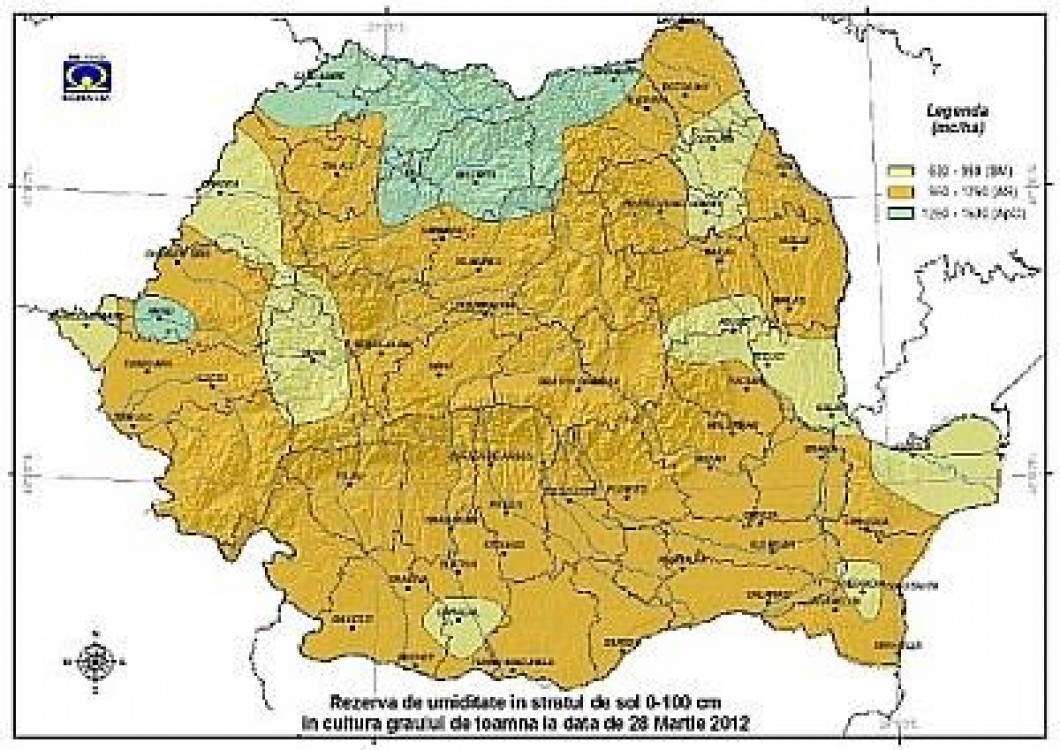 Prognoza agrometeorologica pentru 29 martie - 5 aprilie 2012