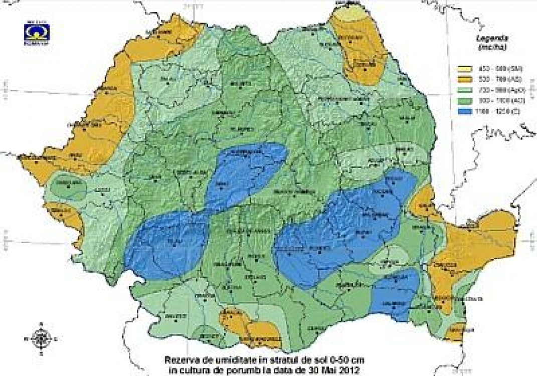 Prognoza agrometeorologica pentru perioada 31 mai - 6 iunie 2012