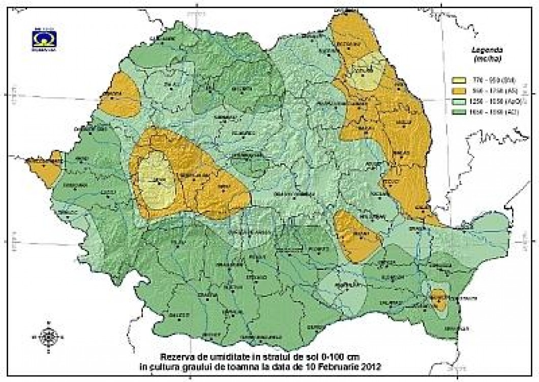 Prognoza agrometeorologica pentru perioada 10 - 15 februarie 2012