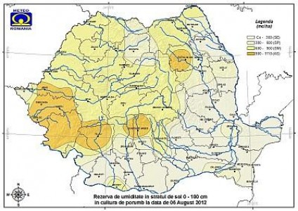 Prognoza agrometeorologica pentru intervalul 4 - 10 august 2012