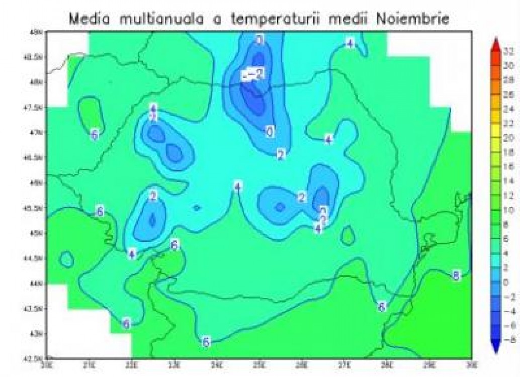 Ne asteapta o iarna cu temperaturi normale si precipitatii sub media normala in sudul tarii