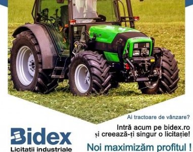 Anunturi agricole cu promovare gratuita pe bidex.ro, singura platforma de licitatii pentru vanzatori si cumparatori